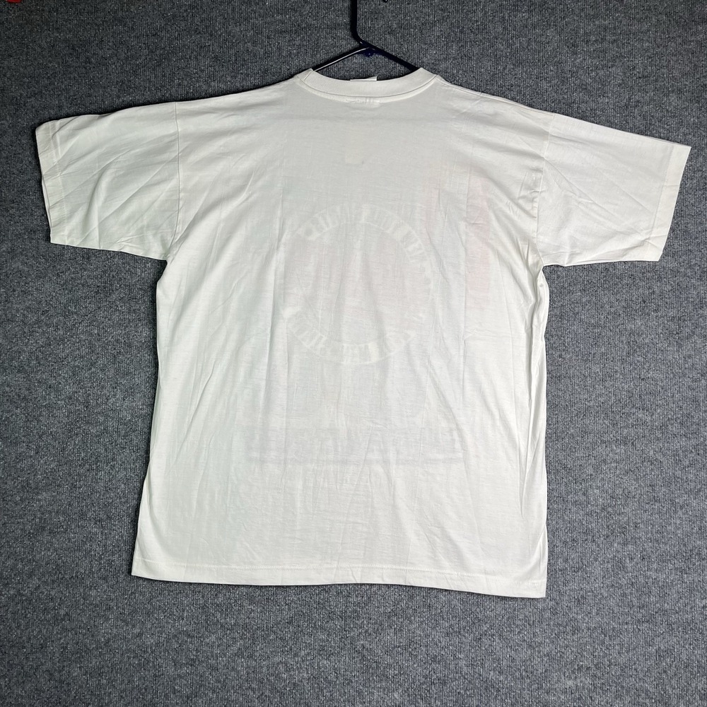 Vintage Magic Johnson New York Giants T-shirt Large White Dead Stock - Picture 8 of 8